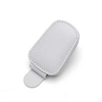 2Pack Sunglasses Holder Is Suitable For Car Sun Shades Magnetic Leather Sunglasses Clip And Ticket Clip Car Sunshade Accessories
