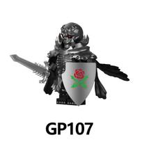 Medieval Skeleton Knight Skeleton Horse Compatible Bricks Berserk Guts Puzzle Action Figures Model Building Blocks Doll Toy Gift