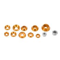 Aluminum Alloy RC Cars Screw Kit 1/10 1/8 Scale Flat Washer Set Cup Head Screw  For RC Hobby auksas