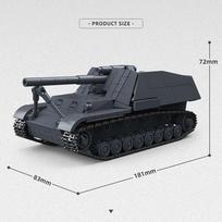 WW2 Military Sd.Kfz.165 Hummel Self-propelled Gun Building Blocks German Tank Armored Fighting Vehicle Bricks Toys Adults Gifts 767 PCS