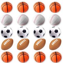 12/48 VNT Mini Putplasčio Kamuoliukai Sensoriniai Žaislai Beisbolas Futbolas Krepšinis Futbolas Streso Kamuoliukas Fidget Žaislai Vaikams Suaugusiųjų Šventės Atminimo Dovanėlės
