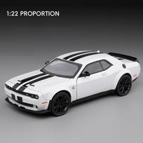 1:24 Dodge Challenger SRT Hellcat lydinio automobilio modelis lietas metalas sportinio automobilio transporto priemonės modelis simuliacija garsas šviesa vaikams žaislai dovana