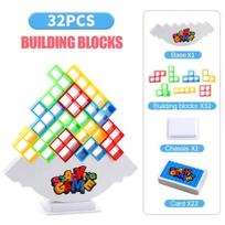 Balance Stacking Block Game, Adult and Child Board Game, Team Tower Rolling Giant Stacking Game, Family Gathering Board Game With Box