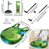5Pcs/Set Novelty Toilet Golf Balls, Funny Bathroom Putting Green Practice Balls,Unique Father's Day Gift for Dad Husband Grandpa žalia