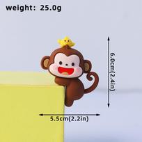 Cartoon Monkey Ornament Auto Center Console Navigator Screen Lovely Monkey Doll Automotive Dashboard Interior Accessories