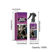 100ml Car Rust Remover Spray Safe for Auto Paint Metal Surface Treatments for Chassis Wheels Tools Prevents Corrosion Degreaser