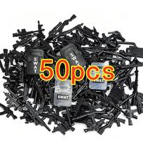 Military Army Special Forces SWAT Gangster Jeeps Off-Road Vehicle Model Soldier Weapons Building Block Toy Assemble Figures Toys