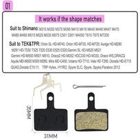 Mountain Bike Disc Brake Pads: B01S, BB5, J03A, MT200.