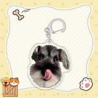 Poodle Border Collie Dog Keychain Husky Shiba Inu Keychain Labrador Puppy Pendant  Car Key Pendant P