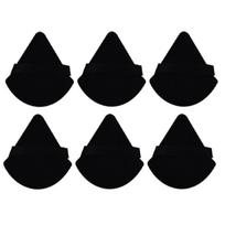 Triangle Powder Puff Minkšta makiažo kempinė veido makiažui Eyes kontūruojantys šešėliai Kosmetinis plaunamas Mini Velvet Foundation Puff black