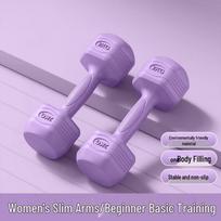 Home Fitness Equipment: Dumbbells, Small Barbells, Kettlebell Pairs for Women, Teens, and Kids 2kg Total [1kg Each]