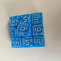 D6 New Mechanical Pattern Dice with Numbers on 6 Sides  with Lines for The Game Accessories  Table Game  Multiple Colors of Faces