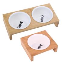 Cat Feeding Bowl Ceramic Food Bowl Pet Feeder Dish for Cat Dog Indoor Outdoor