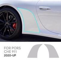 TPU apsauginė plėvelė Porsche 911 2020-2025 Automobilio Priekinių Galinių Durų Trikampio Dūminė Skaidri Atnaujinimo Lipdukas PPF Dažų Apsauga For Porsche911 20-25