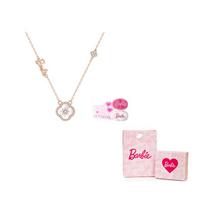 Barbie crystal necklace [ Exploding Crystal*Upgraded Lucky Four-leaf Clover] Letter element custom design niche light luxury G-Ba2501001 auksas