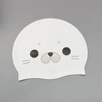 Ear Protection Seal Swim Cap Non-Slip Cartoon Swim Cap Silicone Swimming Hat  For Adults Sides seal