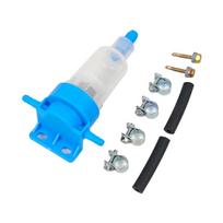 Plastic Diesel Water Separator Filter Clear Water Separator Kit Fuel Line Kit  Auto Accessories mėlyna