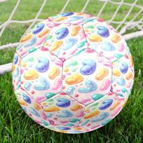 1pc Gelatinous Jelly Beans Soccer Balls Size 5 Machine-Stitched Ball, Sports League Outdoor Match Football Training Ball Futbol Voetbal. Q61574 Size 5