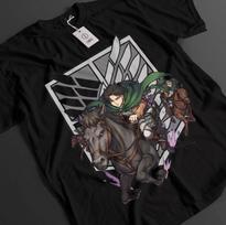 Attack On Titan Shirt Levi AckerUnisex Tshirt AOT TShirt Anime Unisex Graphic Tee S