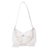 Fashion bow portable pearl bag trendy new messenger small bag summer popular women's shoulder bag balta