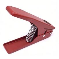 Ergonomic Guitar Pick Punch Tool Safe and Easy Pick Creation Guitar Pick Maker for Professional Player and Beginners raudona