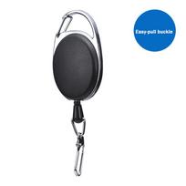 ID Badge Holder Retractable Keychain with Buckle for Secure Card Access Office Staff Outdoor Hiking Activities 3