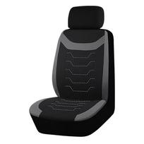 Safe Driving Car Seat Covers With Textured Design Universal Featurings Nonslip Base Car Seat Protectors gray