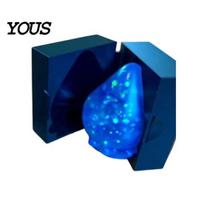 Travel Squeeze Toy Holder Storage Box, Waterdrop Cube Candy Stress Relief Compact Box Container, Portable Dust-proof Pinch Case C