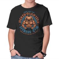 Unisex Crew Neck T-Shirt The Pumpkin Gym Graphic Short Sleeve Casual Tee M