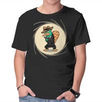 Unisex Crew Neck T-Shirt The Spy With The Golden Tail Graphic Short Sleeve Casual Tee XL