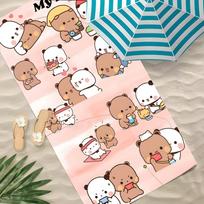 Anime Bubu Dudu Towel Polyester Beach Towel Quick Dry Sand Free Bath Towel For Summer Pool Travel Vacation 60x35CM