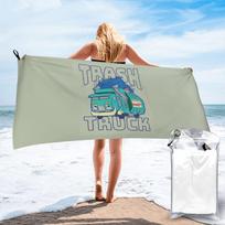 Trash Truck Cartoon Netflix  Beach Towel Soft Microfiber Quick Dry Absorbent Quick Towels For Bath 70x140 cm