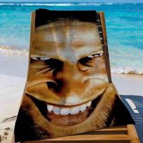 Music A-Aphex Twin Towel Sports Quick Dry Travel Camping Sandproof Soft Light Large Beach Towel STJ40x70CM brown
