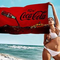 C-Coca C-Cola Bath Towel Microfiber Soft Water Absorbing Breathable For Girl Kids Decorative Cartoon Beach Towel Cotton 30x30cm