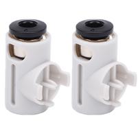 2PCS PTFE Tube Connector Fit for Bambu Lab A1mini 3D Printer Feed Pipe Connector with Upgraded Ceramic Guide Ring Self