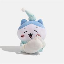 Soft Fluffy Chiikawa Hachiware Usagi Plush Pendant Adorable Small Foot Cartoon Stuffed Toy Backpack Keychain Decor