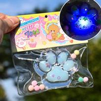 Novelty Kneading Glow Cat Paw Squeeze Toy Soft Silicone Cat Paw Fidget Toy 3D Handmade Cat Paw Pinch Toy Kids Tricky Doll