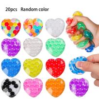 Stress Relief Pinch Music Water Bead Ball, Mini Love Squeeze Toy, Stress Relief Tool, Random Color