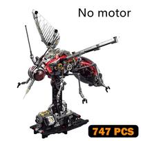 MOC Cyberpunk style Motorized Mechanical Mosquito Building Blocks 747PCS Insect Model Construction Bricks Toy for Adult Kid Gift
