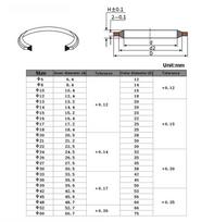 5/10/20/50Pcs  6mm~60mm Combined Gasket Skeleton High Press Hydralic Rubber Oil Pip Bonded Washer  Metal Drain Plug Gasket 6mm(50Pcs) gray