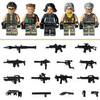 Military building block special forces police villain rebel mercenary doll boy collage toy birthday gift