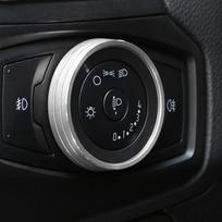 Car Sticker for Ford Focus 3 MK3 KUGA Escape Mustang 2015 Mondeo Fusion 2013-16 Ecosport 18-23 Headlight Switch Cover Trim sidabras