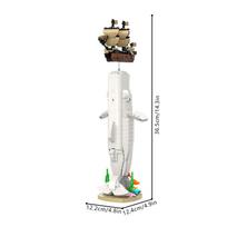 MOC Moby Dick Building Blocks Model Deep Sea Moby Dick Bricks White Whale Assemble Educational Toys Kids DIY Birthday Gifts