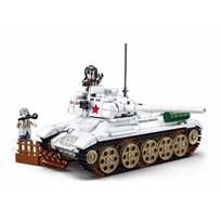 518 VNT 0978 Antrojo pasaulinio karo T-34/85 Tanko Modelio Statybiniai Blokiniai Žaislas Žiemos Kontrataka Pasaulio Armijos Kareivis Vaikams Plytos