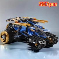 567PCS Technical Ninja Thunder Raider Mechanical Warrior Robot Mecha Building Blocks War Weapon MOC Model Toys For Kids Gift no original box