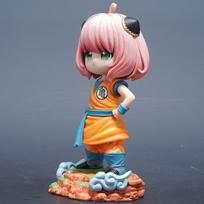 Anya Forger Cos Son Goku Action Figure 19cm Manga Figurine GK Statue Model Ornament Anime Peripheral Figuras Toys Gift for Kids