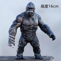 18CM Godzilla VS King Kong 3 Head Drago King Ghidorah Gorilla Godzilla Soft Glue Action Figure Collection Toy