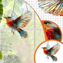 Mažų gyvūnų akriliniai saulės gaudyklės plokščias pakabukas, namų lauko sodo kiemo pakabinamos dekoracijos ornamentai One Size