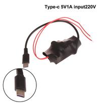 1 vnt. AC 220V į DC 5V 1A 2A maitinimo transformatorius Nešiojamas mažos kameros WiFi stebėjimo adapteris TYPEC USB maitinimo transformatorius