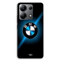 Case For Xiaomi Redmi Note 13 4G Logo BMW shiny black and blue Maniacase juoda